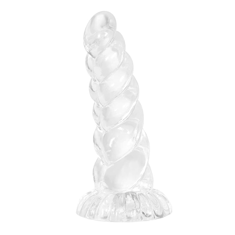 Realistic Monster Dildo - 8.3" Big Anal Dildo With Strong Suction Cup, Huge Anal Plug Prostate Massager For Hands-Free Play Adult Sex Toys For Women Clear