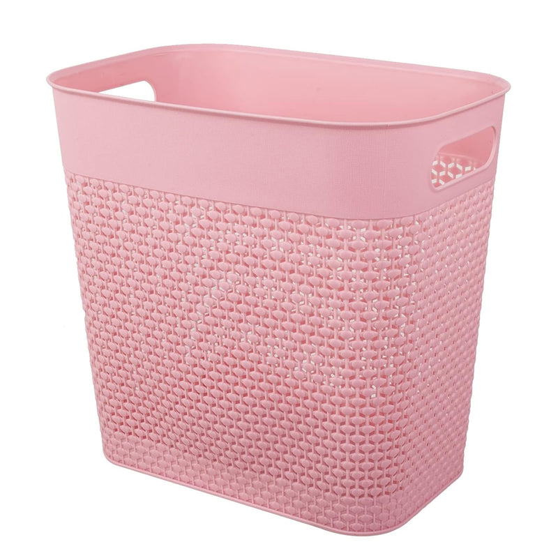 Plastic Trash Can Wastebasket, Garbage Container Basket For Bathrooms, Kitchens,