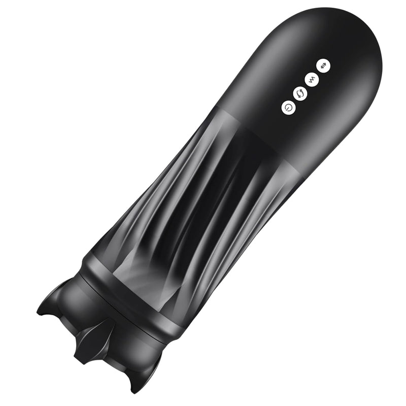 Automatic Male Masturbator, Adult Sex Toys For Men With 3 Twisting And 5 Thrusting Vibration Modes, Hands-Free Heating Male Vibrating Stroker For Men Guy Pleasure, Steelcan