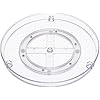 2 Tier Lazy Susan Turntable Organizer, 12" Diameter, Clear