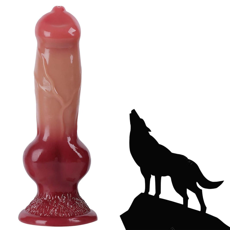 7.59 Inch Realistic Dog Dildos With Knot, Huge Realisitc Animal Anal Plug, Soft And Flexible Animal Artificial Dog Penis, Stimulates G-Spot, Vagina And Anus, Novelty Sex Toy For Adult Men And Women.