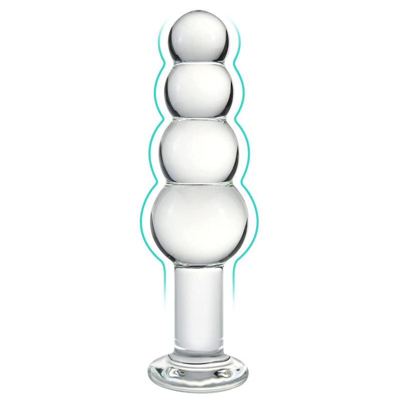 Crystal Dildo Butt Plugs Anal Beads Glass Pleasure Wand Anal Trainer