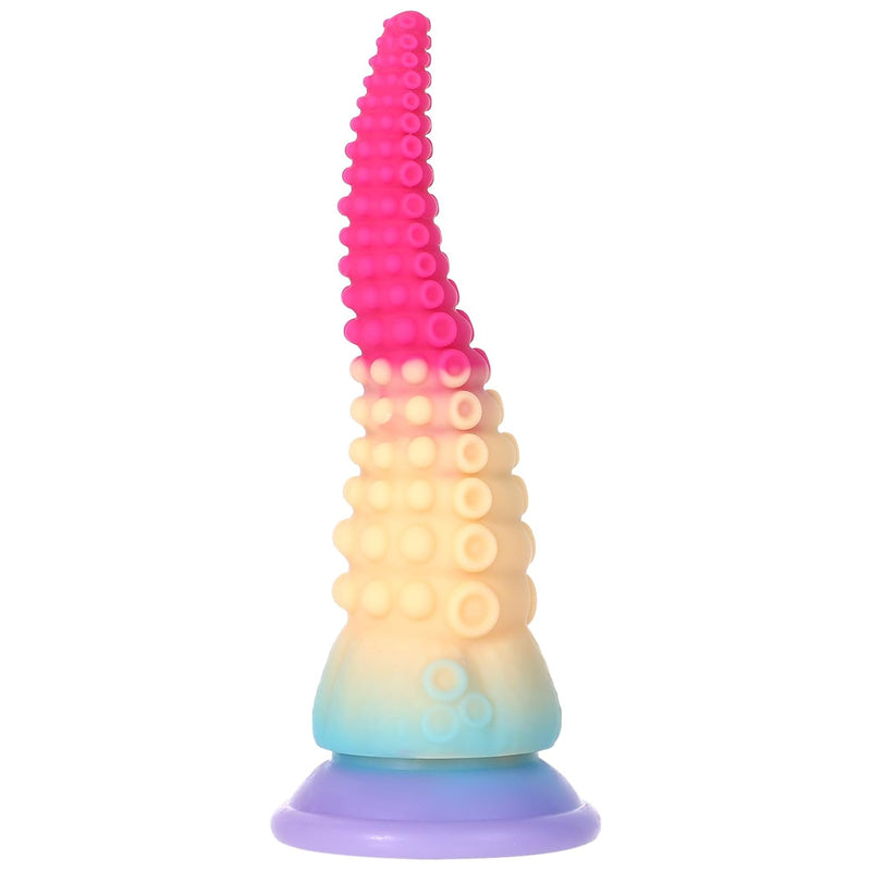 Long Tapered Tentacle Dildo Fantasy Octopus Sex Toys With Strong Suction Cup, Liquid Silicone Anal Stretcher Butt Plug, Alien Huge Colorful Moving Realistic Monster Prostate Dildo