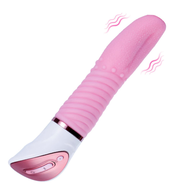 Tongue Vibrator Sex Toy, Honey Play Box “Tongue Demon”Female Sex Stimulator, Clitoris G-Spot Soft Tongue Licking Nipple Massager Vagina Breast Anal Sex Toy For Female Masturbation And Couple Foreplay