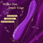 Dildo G Spot Vibrator Sex Toys for Clitoral Stimulation Wand with Powerful Vibration, Anal Dildo Sex Toy with 7 Vibration Modes Massager Adult Toys for Couple Pleasure (Purple)