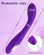 Clitoral G Spot Powerful Rose Vibrator, Waterproof Dildo Clitoral Stimulator with 10 Vibration Modes, Softer and Flexible Sex Toy for Women or Couples, Vibrator for Women (Purple)