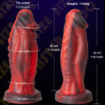 2.75'' Diameter Vibrating Monster Dildo,8.7'' Huge Thick Realistic Dildo Massager with 8 Vibration & 1 Orgasm Mode,G-Spot Vibrator Sex Toy with Strong Suction Cup for Clitoral Vaginal Anal Stimulation