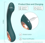 G Spot Vibrator Sex Toy-Ergonomics Curved Clit Anal G Spot Adult Toy with 10 Powerful Vibrating Modes Massager Vibrators Wand Soft Silicone Adult Sex Toy for Women Couple Fun (Green)