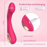 G Spot Vibrator Sex Toy-Ergonomics Curved Clit Anal G Spot Adult Toy with 10 Powerful Vibrating Modes Massager Vibrators Wand Soft Silicone Adult Sex Toy for Women Couple Fun