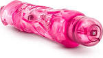 9 Inch Realistic Dildo Vibrator with Adjustable Speeds – Waterproof, Flexible, and Quiet Female Vibrating Penis Vibrator for Intimate G-Spot and Clitoral Pleasure – Adult Toys for Womens - Pink