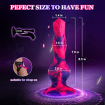 Monster Dildo Vibrator Adult Sex Toys, 8.6'' Fantasy Dragon Dildo with Suction Cup Vibranting Dildo Realistic 2 Knots & 10 Vibration, Anal Dildo Thick G Spot Dildos Prostate Toy for Women Couple Play