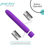 Classic Bullet Vibrator with 10 Modes, Water-Resistant, Powerbullet Motor, Purple