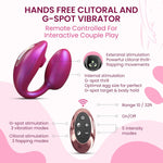 WONDERLOVER Iridescent Vibrator, Remote Control G-Spot & Wearable Toy – Berry