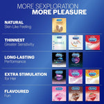 Extra Thin Flavoured Condoms, 10s, Pack of 3 (Bubblegum + Chocolate + Strawberry)