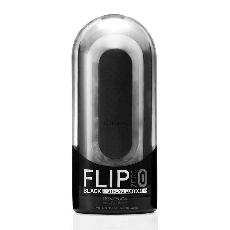 Flip 0 (Zero) Men Masturbation Device, Reusable Pleasure Toy Cup Massager And Personal Masturbation Toy, Tfz-002 Black