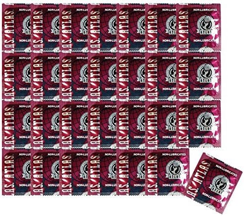 Premium Condom Non-lubricated Latex Condoms Bulk : Pack 100 Condoms