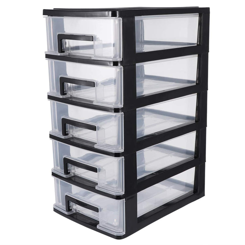 Plastic Storage Bins Five-Layer Organizer Drawers 1Pc 31.4X21.1X15.2Cm Drawer Ty