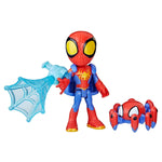 Spidey and His Amazing Friends Web-Spinners Spidey 4-Inch Action Figure with Accessories, Web-Spinning Accessory, Marvel Toys for Kids, Ages 3 and Up