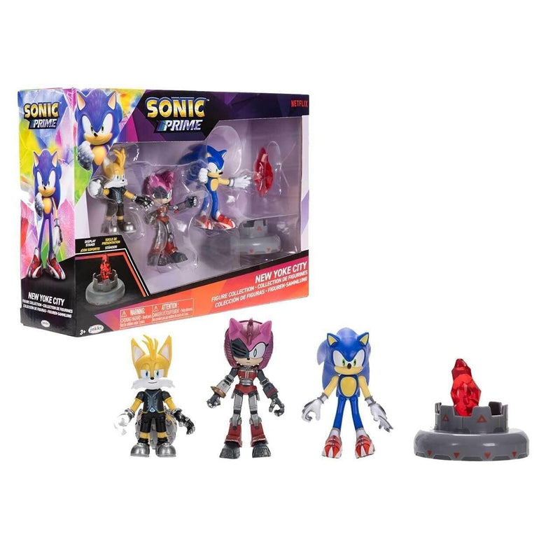 2.5" Figure Multipack With Sonic, Tails Nine & The Prism Shard With Display