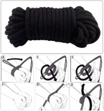 3Pcs Soft Cotton Sex Ropes Bondage Rope Restraint Kit for Adult Sex Games for Women & Men Couple BDSM Strap Use for Bed Restraints Game (3 Pcs)