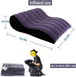 Sex Cushion Inflatable Sex Pillow PVC Flocking Sex Chair Travel Pillow Magic Cushion Body Support Pillow, Used for Couple Positioning, Deeper Position