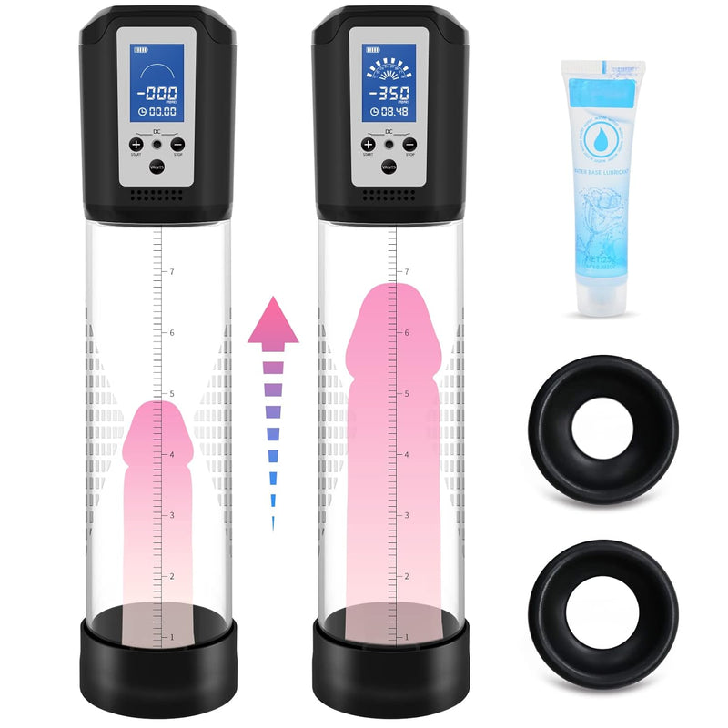 Electric Penis Pump For Men With 8 Suction Intensities, Rechargeable Automatic Vacuum Penis Enlargement Extend Pump, Mens Penis Enlarger Air Pressure Device