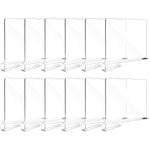 12pcs Shelf Dividers for Closet Organization Acrylic Shelf Divider for Wooden Shelving, Wood Shelf Organizer for Closet, Bedroom, Kitchen and Office