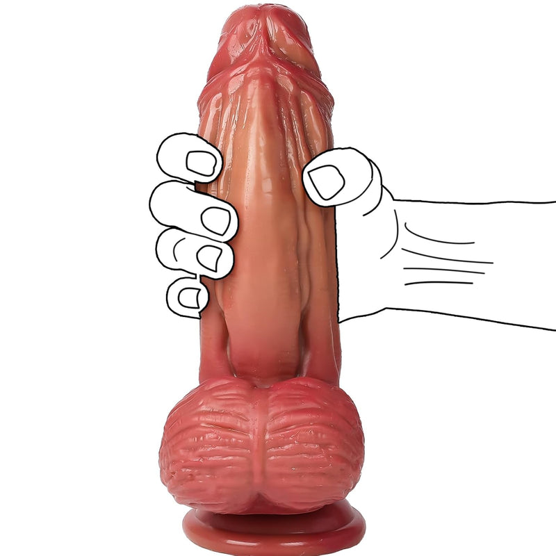 Monster Realistic Dildo,10 Inch Huge Penis For G-Spot Stimulation Orgasm,2.36'' Diameter Thick Pvc Dildos Cock Toy For Woman,Big Anal Plugs Large Thick Dildos Adult Sex Toys For Her