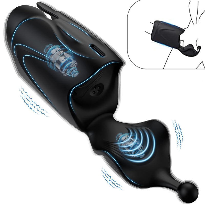 Automatic Male Masturbators Multi-Use Male Masturbators With 10 Vibrations,Penis Pump Glans Training Tool, Rechargeable Penis Head Vibration Machine Glans Stimulator For Men Sex Toy