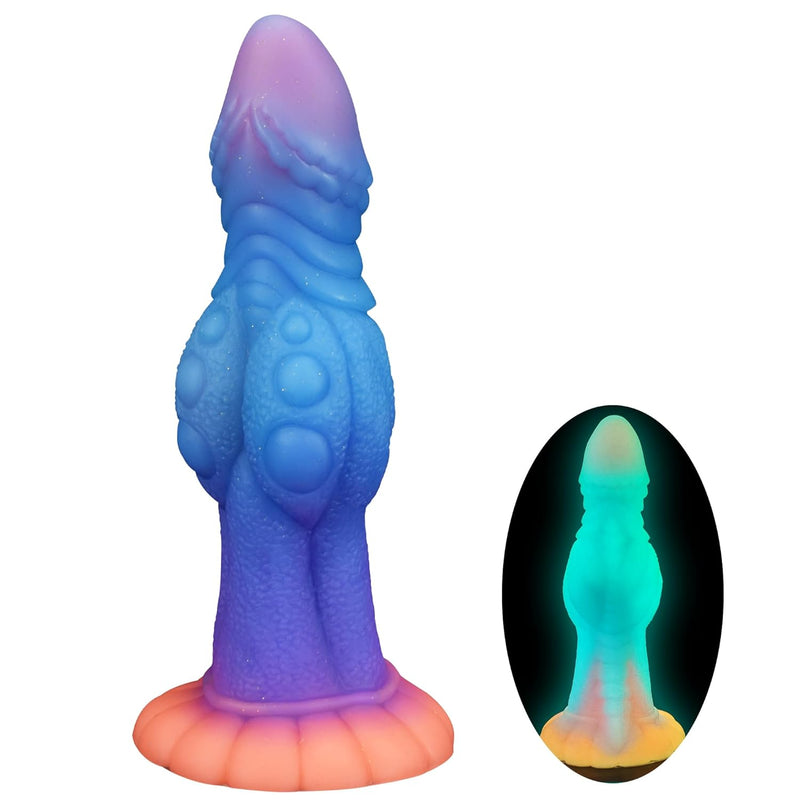 8.4In Monster Dildo Knot Huge Dildo, Luminous Sex Toy Suction Cup Dildo, Big Strap On Dildo Fantasy Toy, Giant Silicone Dildo G Spot Dragon Dildo, Alien Dildo Anal Dildo Adult Sex Toy For Women Men