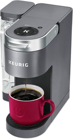 K-Supreme Single Serve K-Cup Pod Coffee Maker, MultiStream Technology, 4 Brew Sizes, 66oz Dual-Position Removable Reservoir, Gray