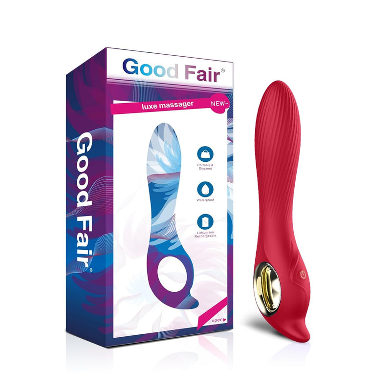 Mini Adult Sex Toys Luxe Vibrator Clitoris And G-Spot Nipple Stimulator Vibrating Women Sex Toy Waterproof And Portable With 10 Vibration Modes (Red)