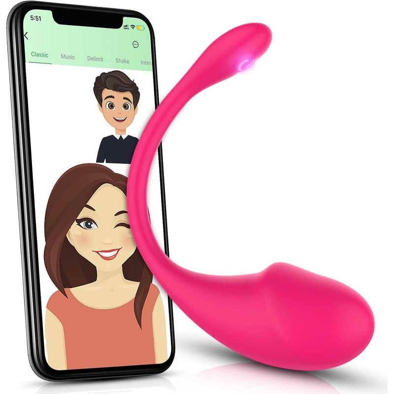 '-Toy For Couples, Vibrator Panty Toy With App Control For Long Distance, G-Spot/Anal For Nipples Vibrator With 10 Powerful Vibrations, Clitoral Stimulator, Sex Toy For Adults (Rose)