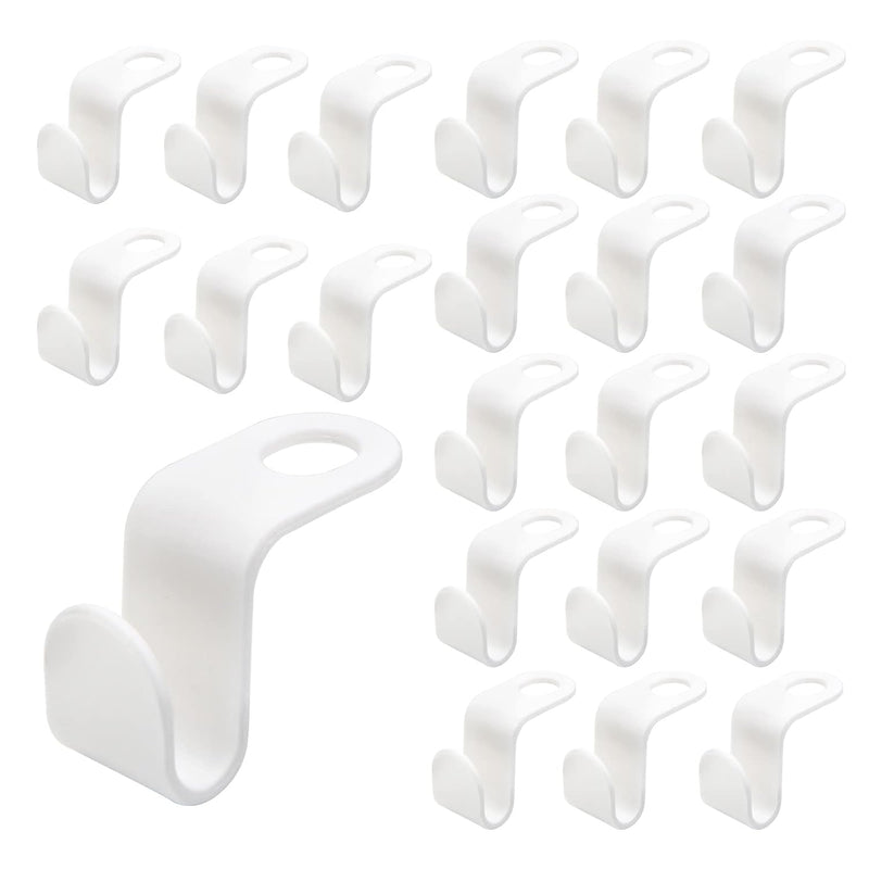 40 Pcs Clothes Hanger Connector Hooks, Plastic Cascading Hangers Space Saving Cl