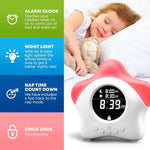 Stay-in-Bed Clock for Kids - Toddler Sleep Trainer, Night Light & Alarm