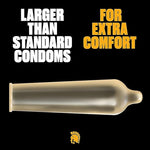 Magnum Raw Large Size Condoms - 24 Count