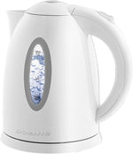 Electric Kettle, Hot Water, Heater 1.7 Liter - BPA Free Fast Boiling Cordless Water Warmer - Auto Shut Off Instant Water Boiler for Coffee & Tea Pot - White