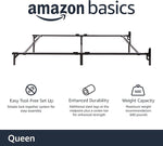 Queen Size Sturdy Steel Bed Frame for Box Spring and Mattress, Tool-Free Assembly, 79.5" x 59.5" x 7", Black