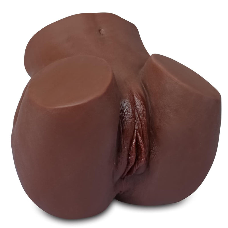 4.4 Lb Pussy Ass Male Masturbator With Virgin Tight Labia, 2 Hole Realistic Male Masturbator With Strong Suction Channel, Pocket Pussy Sex Toy For Men Masturbation Black Pearl