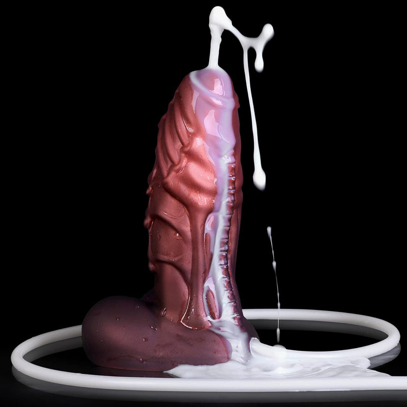 Squirting Monster Dildo - Erotic Ghost-Morgon, Thick Huge Dildo With Strong Suction Cup For Any Play, Realistic Soft-Silicone Giant Dildo, Adult Sex Toys For Men, Women (S)