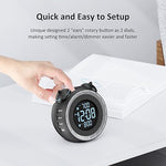 Loud Dual Alarm Clock with Bed Shaker - 0-100% Dimmer, Vibrating Alarm Clock for Heavy Sleepers or Hearing Impaired, Easy to Set, USB Charging Port, Snooze, Battery Backup