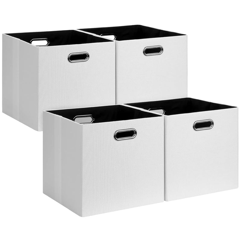 11X11 Storage Cubes, Collapsible Storage Bins With Dual Handles, Fabric Foldable