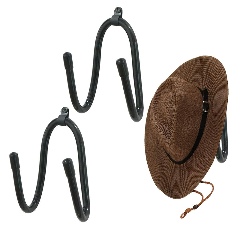 2 Pack Cowboy Hat Rack Holder For Wall, Adjustable Cowboy Hats Wall Mount Baseba