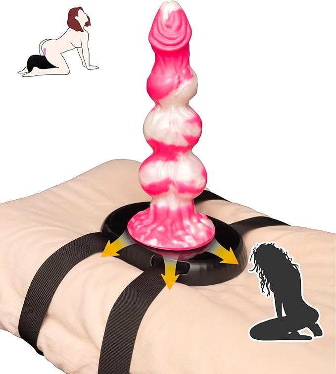 Suction Cup Dildo Mount Sex Saddle - Strap on a Pillow, Dildo Holder for Monster Fantasy Dildos, Sex Chair, Riding Dildo Machine, Adult Sex Toys & Games for Women Men Hands-Free Play(Without Dildo)