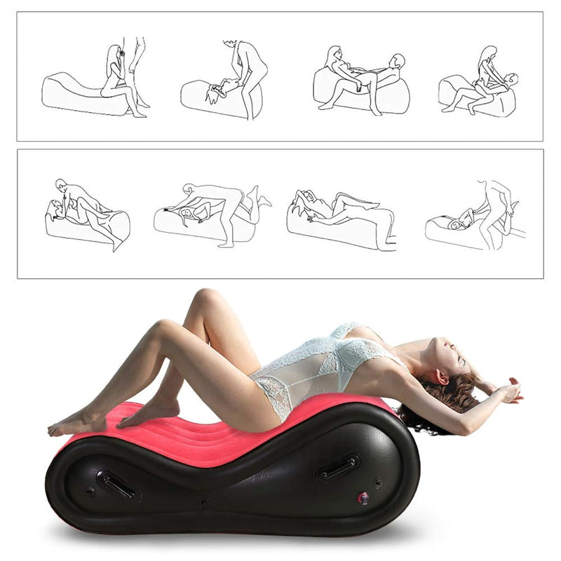 Inflatable Sofa With Cuff Kit For Bdsm And Bondage Play Sex Game Furniture Inflatable Sex Chair Sex Sofa For Adult Male Female Couple Deeper Position Support