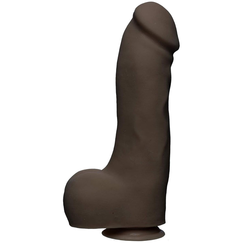 The D - Master D - 12 Inch With Balls - Ultraskyn - 12" Long And 3.5" Wide - Strong Suction Cup Base - O-Ring Harness Compatible Dildo, Chocolate (1700-66-Am),12 Inch (Pack Of 1)