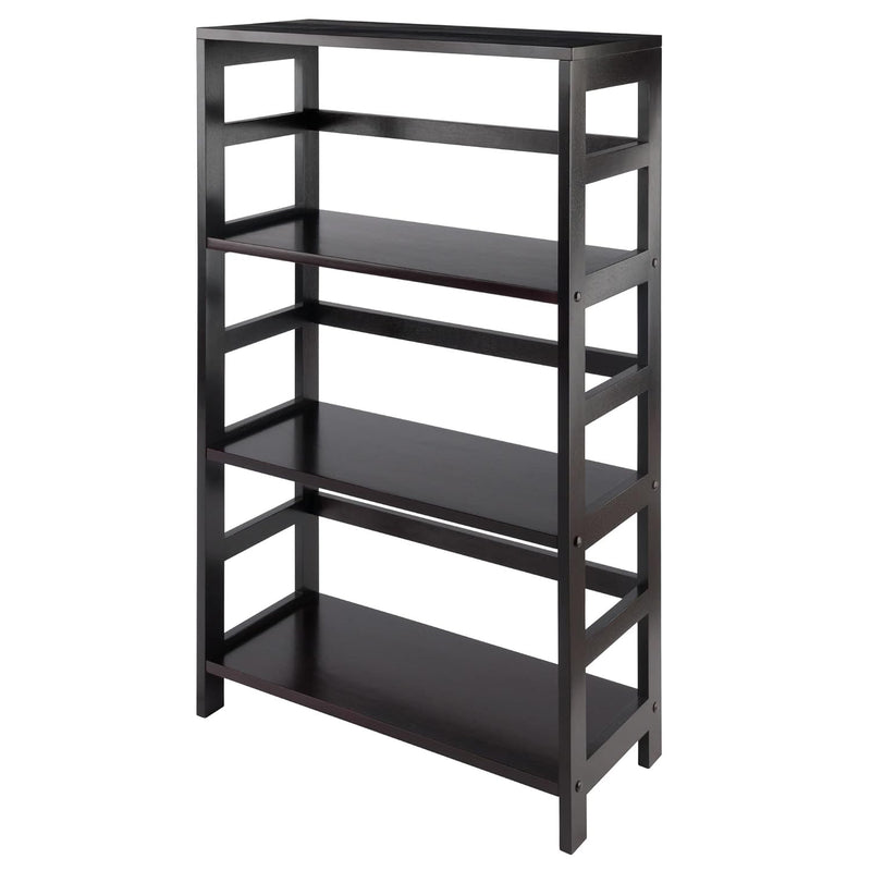 Wood Leo Model Name 3 Tier Shelving, Small, Espresso