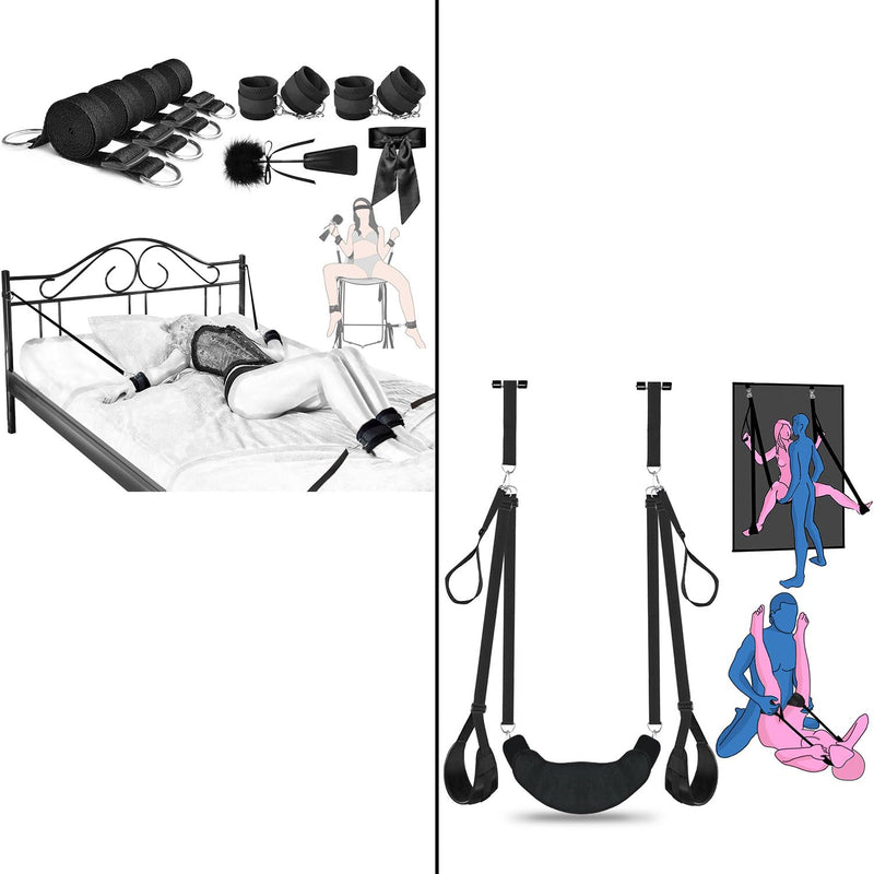 Bed Restraints Bdsm Toys & 2 In 1 Door Sex Swing Couples Sex Toys