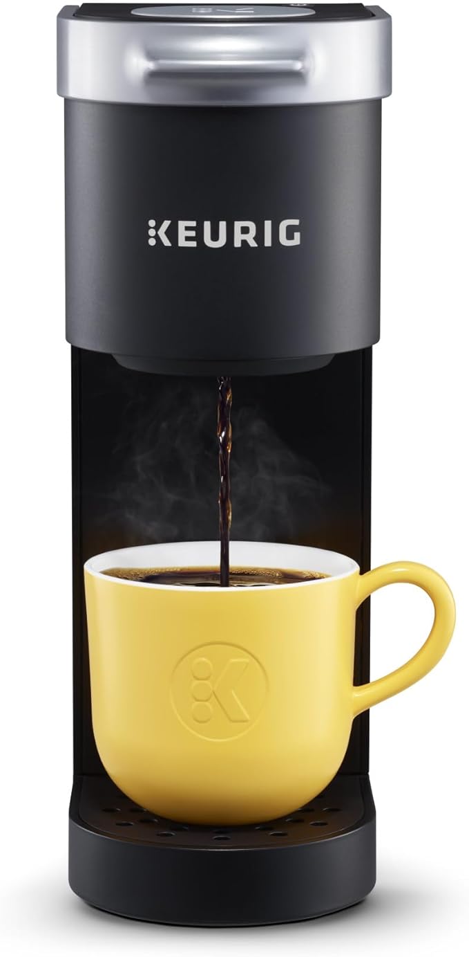 K-Mini Single Serve K-Cup Pod Coffee Maker, 6 to 12oz Brew size, with Cord Storage, Perfect for Small Spaces, Black