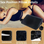 Sex Pillow Foam Sex Furniture Position Pillows with Restraints Handcuffs Set BDSM Bondage Foam Ramp Cushion with Wrist Cuffs Multifunctional Sex Toys Pillows for Couples